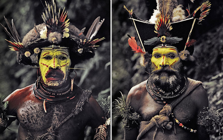 Plemię Huli, Indonezja i Papua Nowa Gwinea; fot. Jimmy Nelson